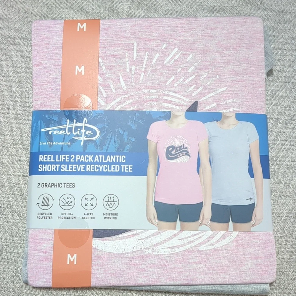 2 pack tshirts reel life nwt - Picture 1 of 3